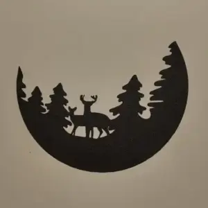 Reindeer in the forest wall art