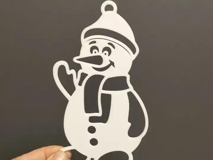 Snowman christmas ornament