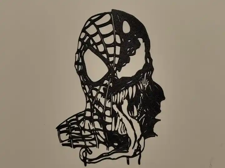 Spiderman and venom wall art