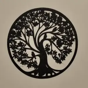Tree of life with birds wall art