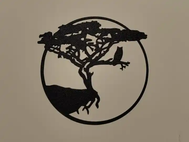 Tree with bird wall art