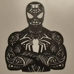 Tribal spiderman wall art