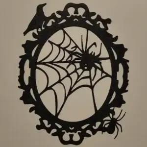Two spiders wall art