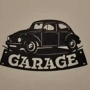 Vw beatle garage wall art