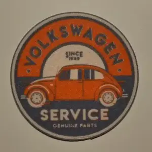 Vw service coaster or wall art
