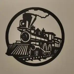 Vapor train wall art