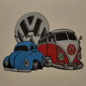 Volkswagen t1 and beetle wall art