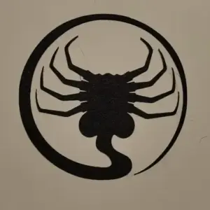 Baby alien silhouette