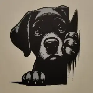 Baby dachshund wall art