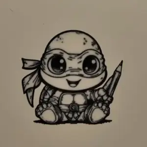 Baby ninja turtle