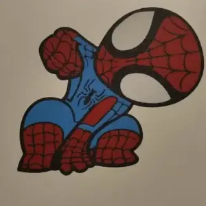 Baby spiderman wall art