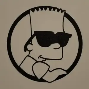 Bart simpson wall art