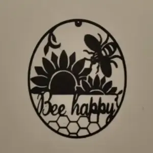 Bee happy wall art