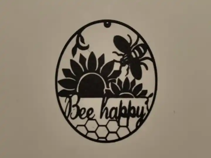 Bee happy wall art
