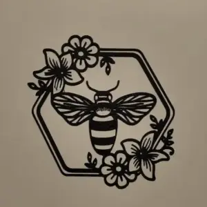 Bee wall art
