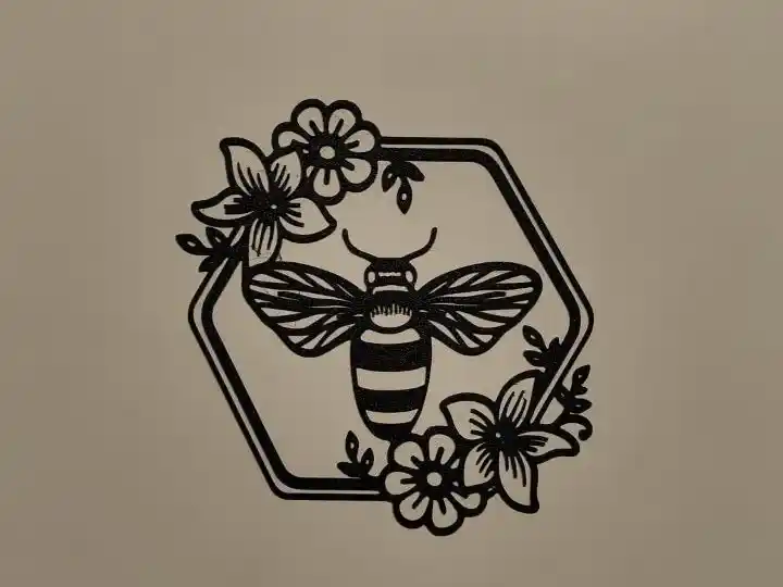 Bee wall art