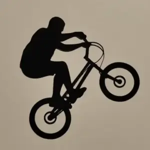 Bike trial wall art