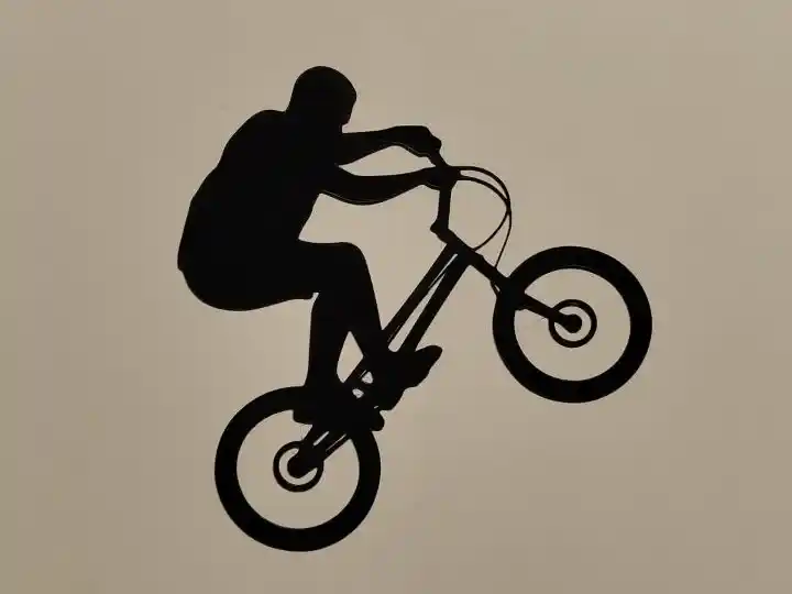 Bike trial wall art
