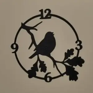 Bird clock wall decor