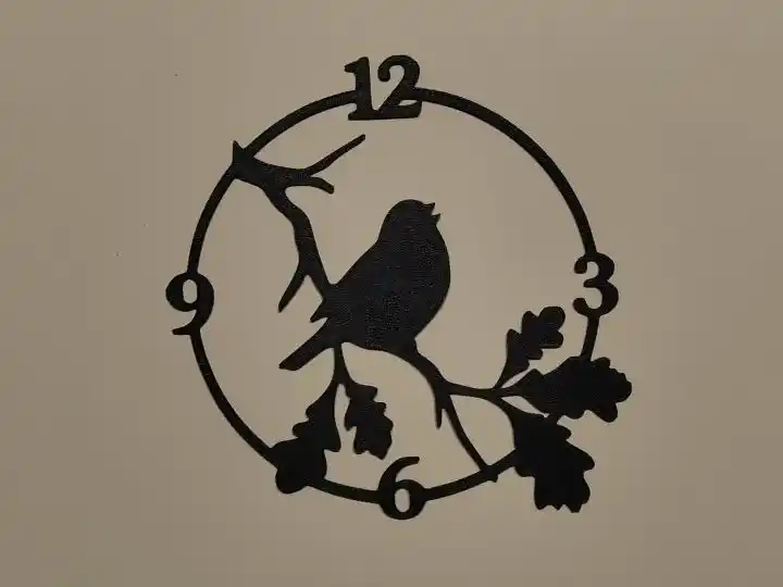 Bird clock wall decor