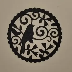 Bird silhouette wall decor