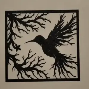 Bird tree wall art