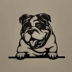 Bulldog wall art