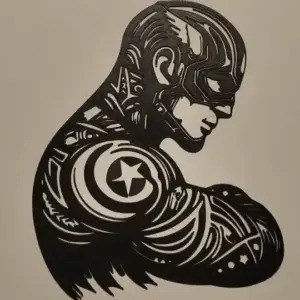 Capitan america wall art