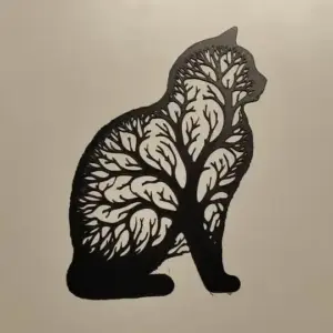 Cat tree wall art
