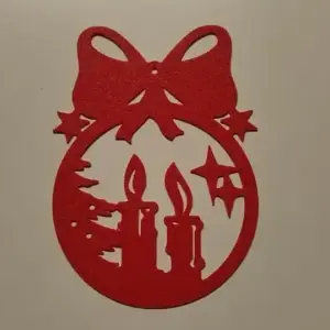 Christmas ball with candles