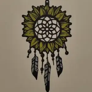 Color dreamcatcher decor