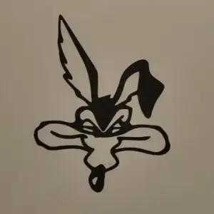 Coyote head silhouette