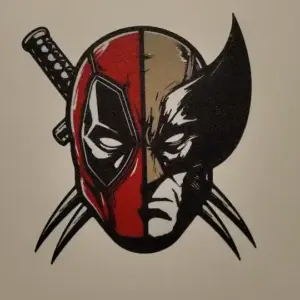 Deadpool and wolverine wall art