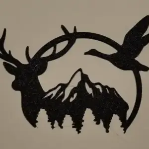 Deer and goose in mountain