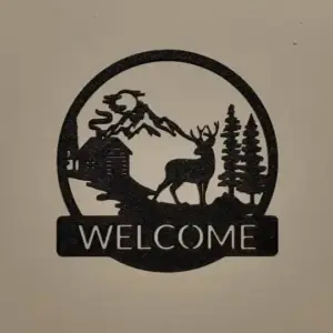 Deer welcome landscape