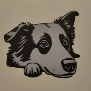 Dog plate wall art
