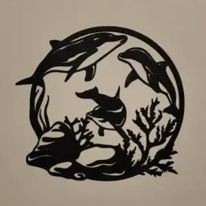 Dolphins wall art