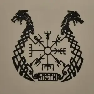 Dragon compass wall art