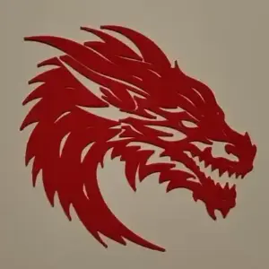 Dragon head silhouette