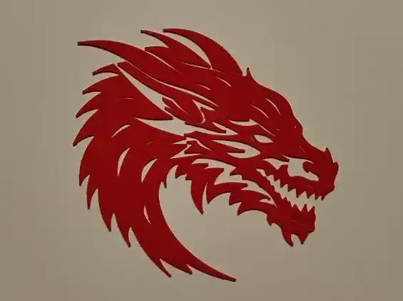 Dragon head silhouette