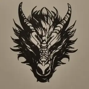 Dragon head wall art