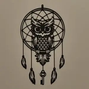 Dreamcatcher owl wall art