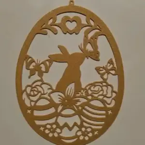 Easter bunny and butterflies