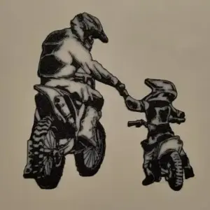 Father and son bikers