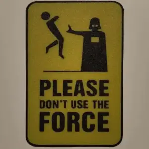 Force darth vader poster wall art