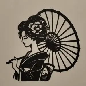 Geisha wall art