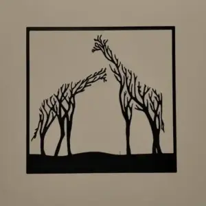 Giraffes wall art