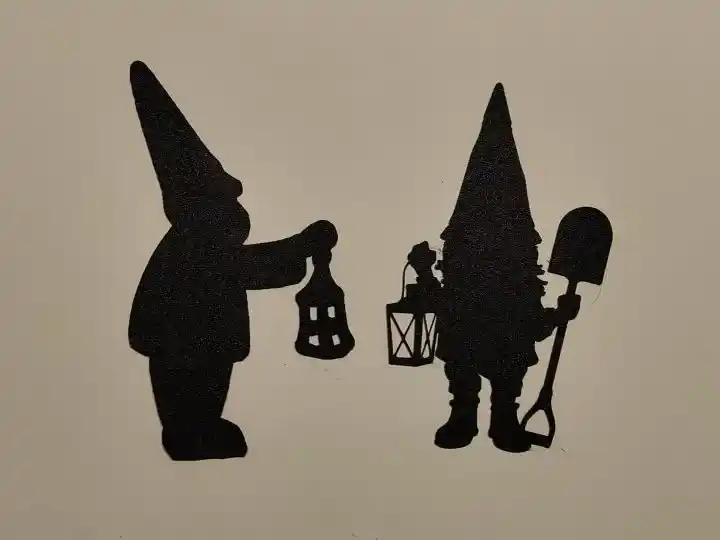 Gnome silhouettes wall art