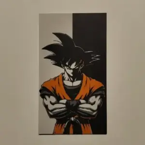 Goku plate wall art