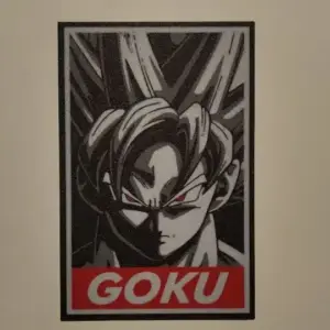 Goku wall art (plate)